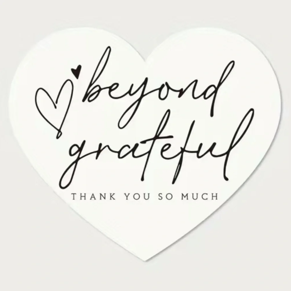 Heart ❤️ Thank You Insert Cards Pack of 30 - Picture 1 of 3